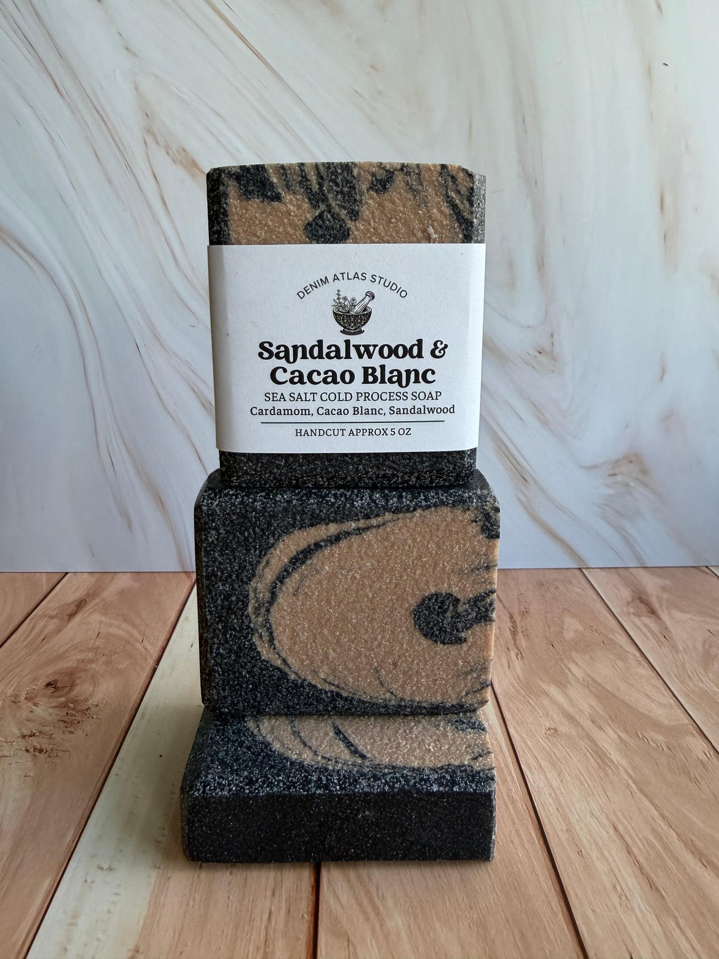 Sandalwood & Cacao Blanc Sea Salt Soap