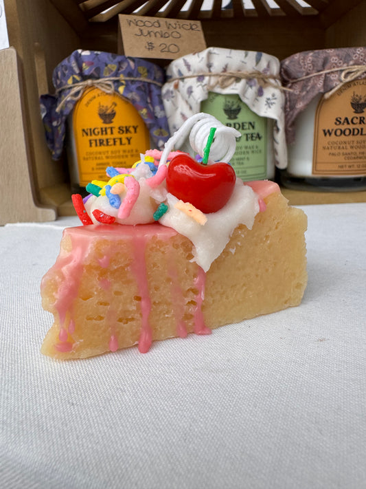 Cake Slice Candle