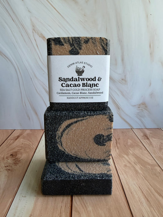 Sandalwood & Cacao Blanc Sea Salt Soap